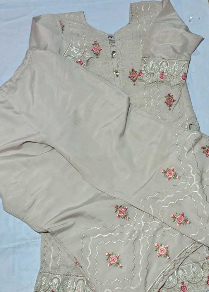 Plazu Kurti Silk Party Wear Dress