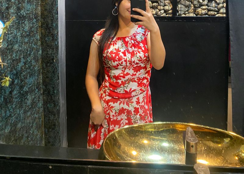 Floral Printed Midi Dress ❤😍