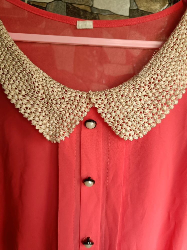 Pink Colour Top For Women
