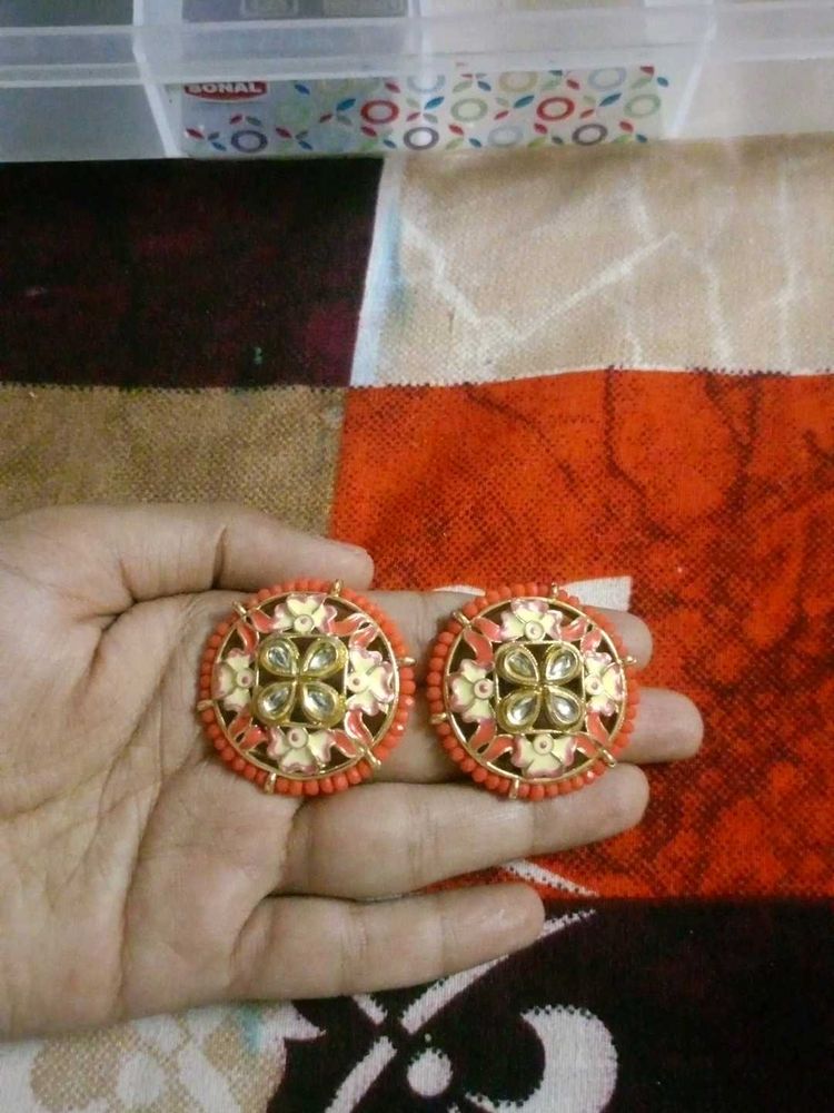 Orange Earring