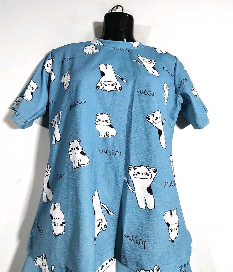 Cat Print Top