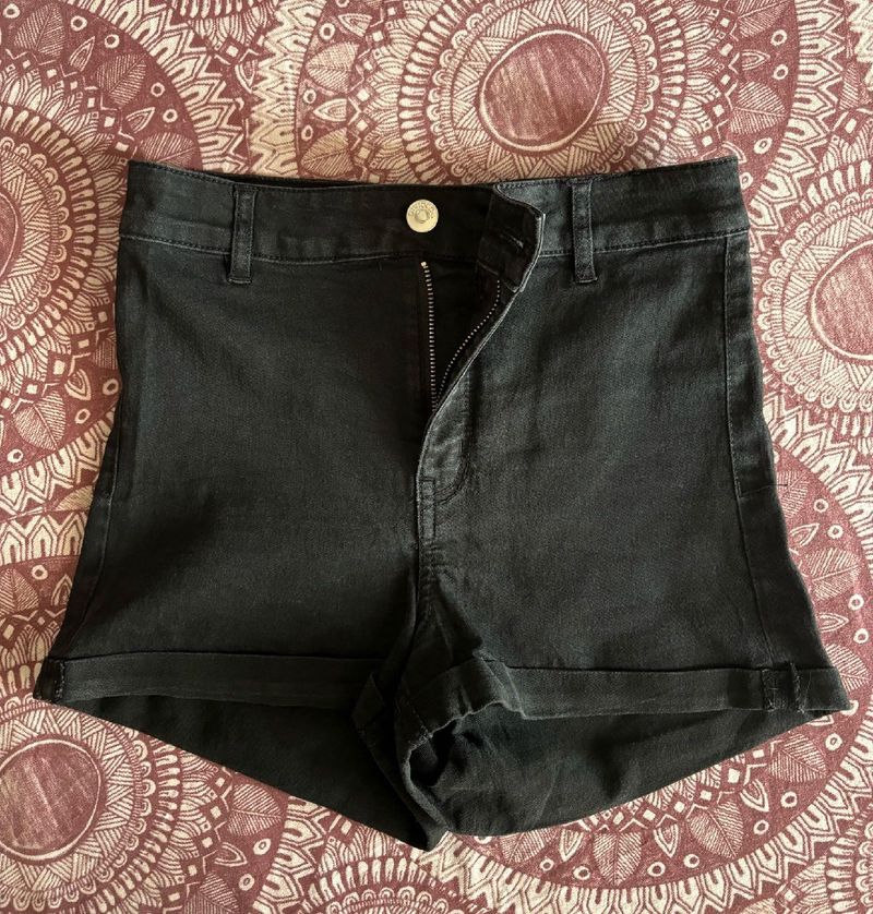 H&amp;M High-Waisted Denim Shorts