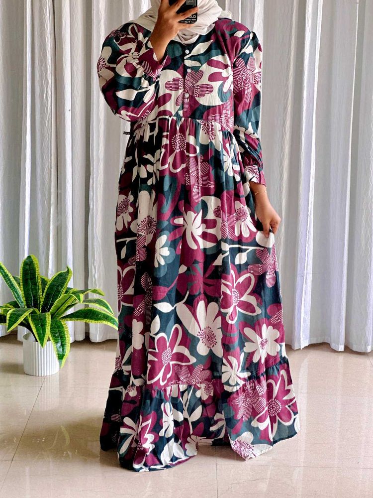 Floral Print Maxi Dress(pick any one)
