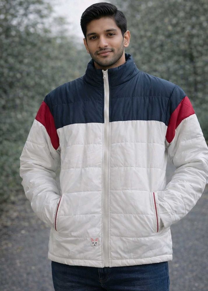 Color Block Puffer Jacket