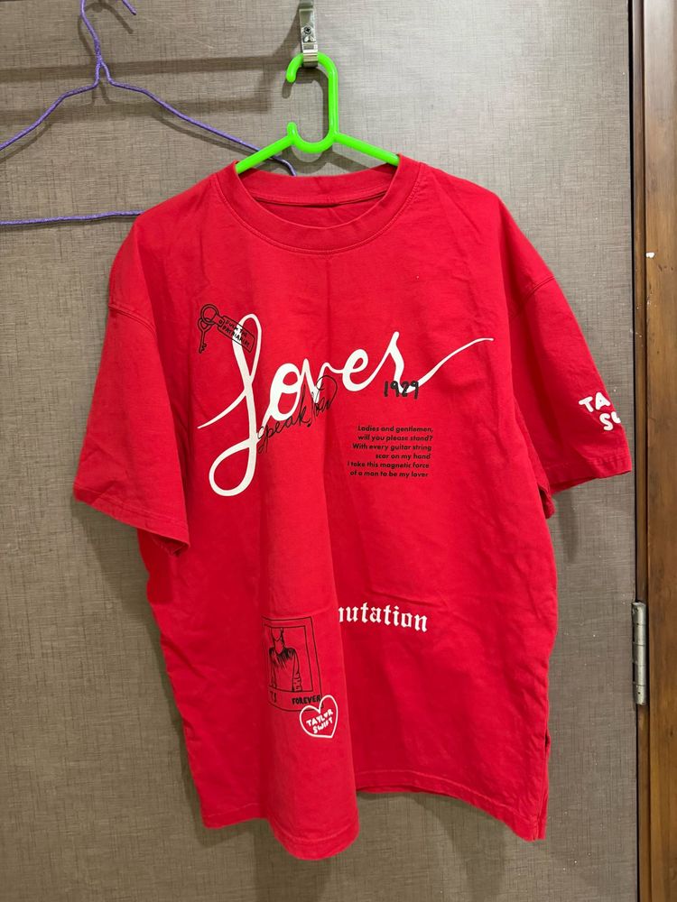 bonkers Red Graphic Print Tee