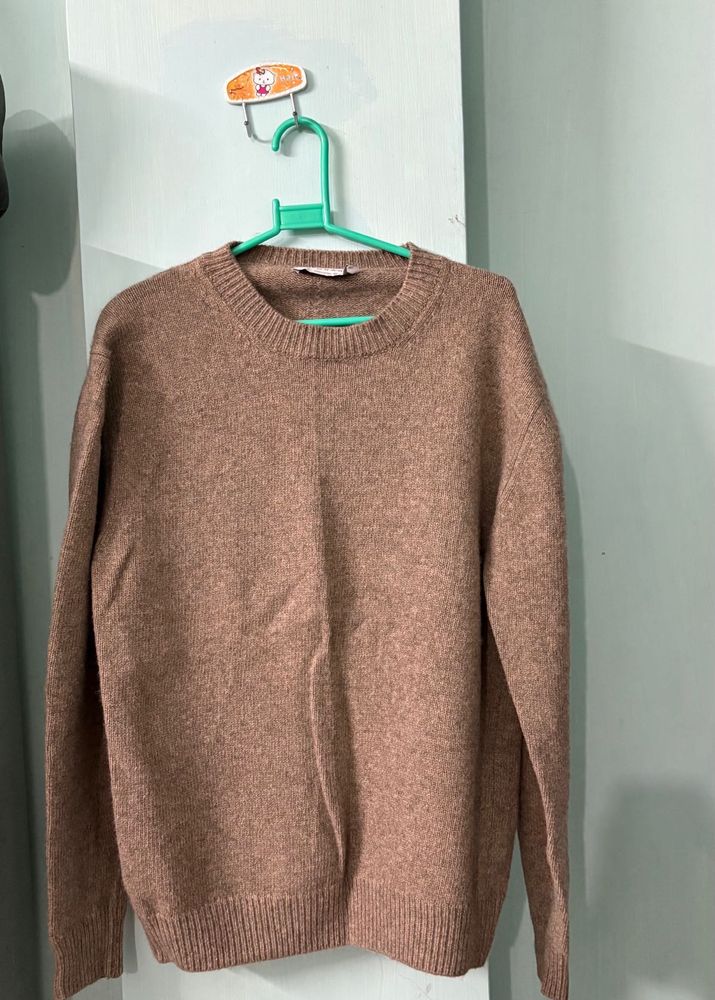 Cozy Brown Knit Sweater