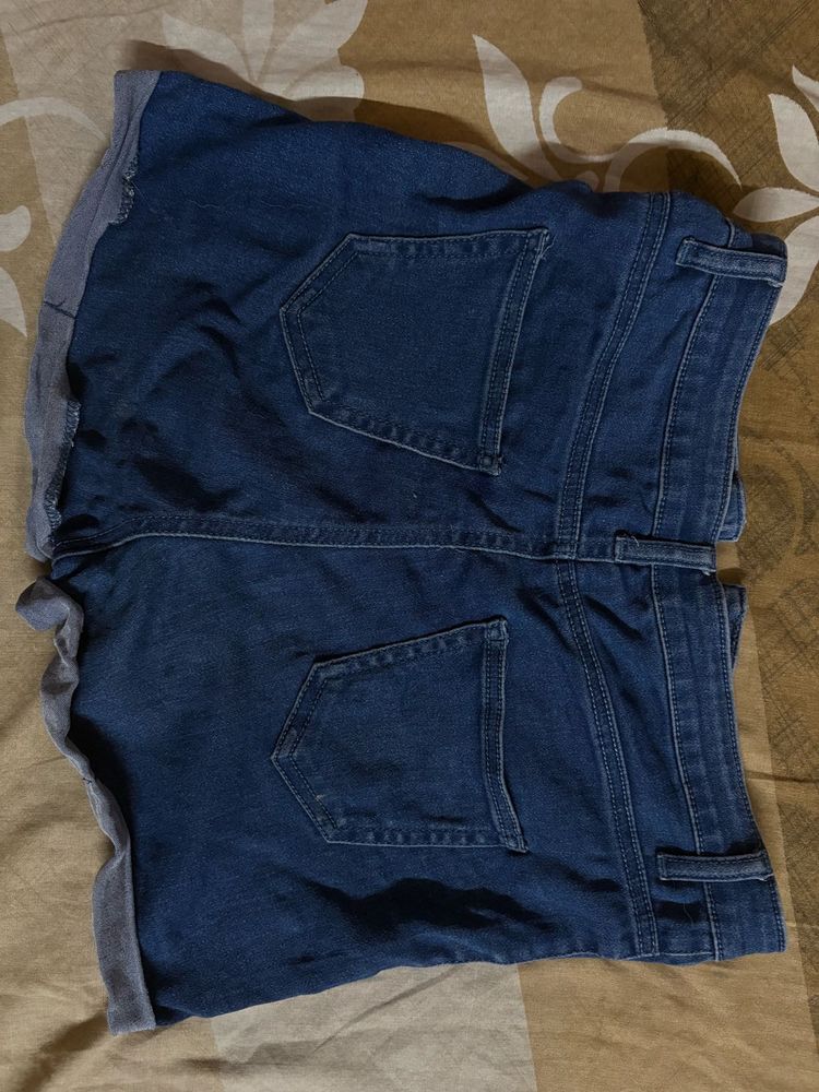 Denim shorts