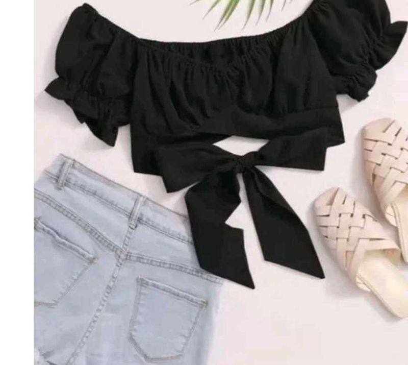 Black Crop Top