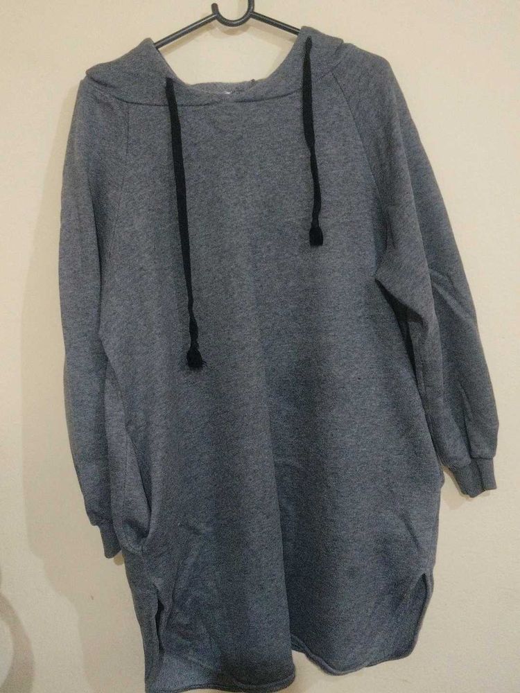 Gray Hoodie Dress