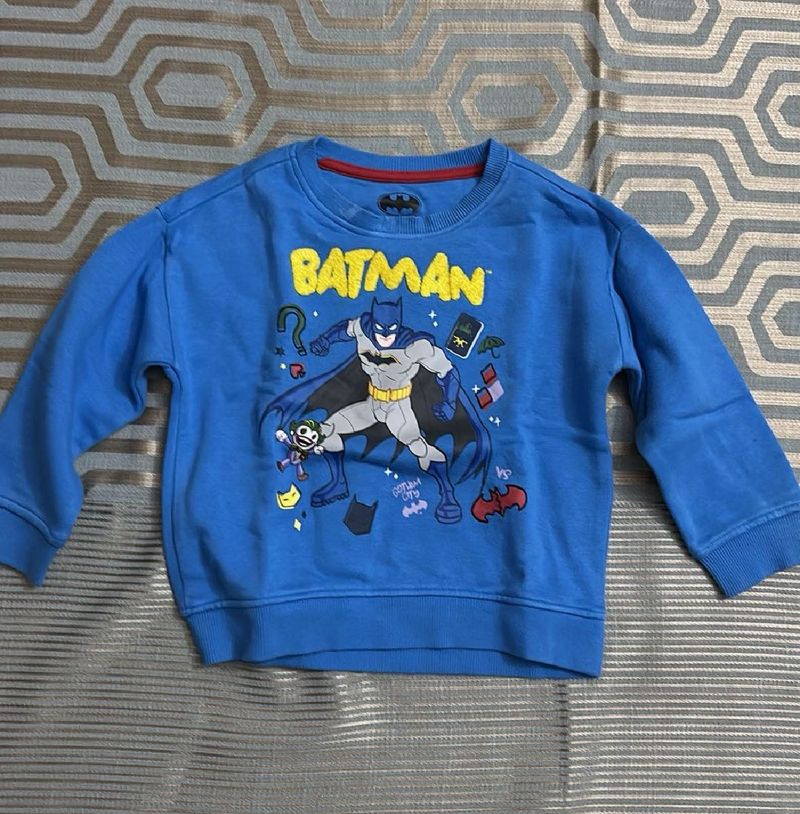 M&amp;S Batman Graphic Sweatshirt 2-3yrs