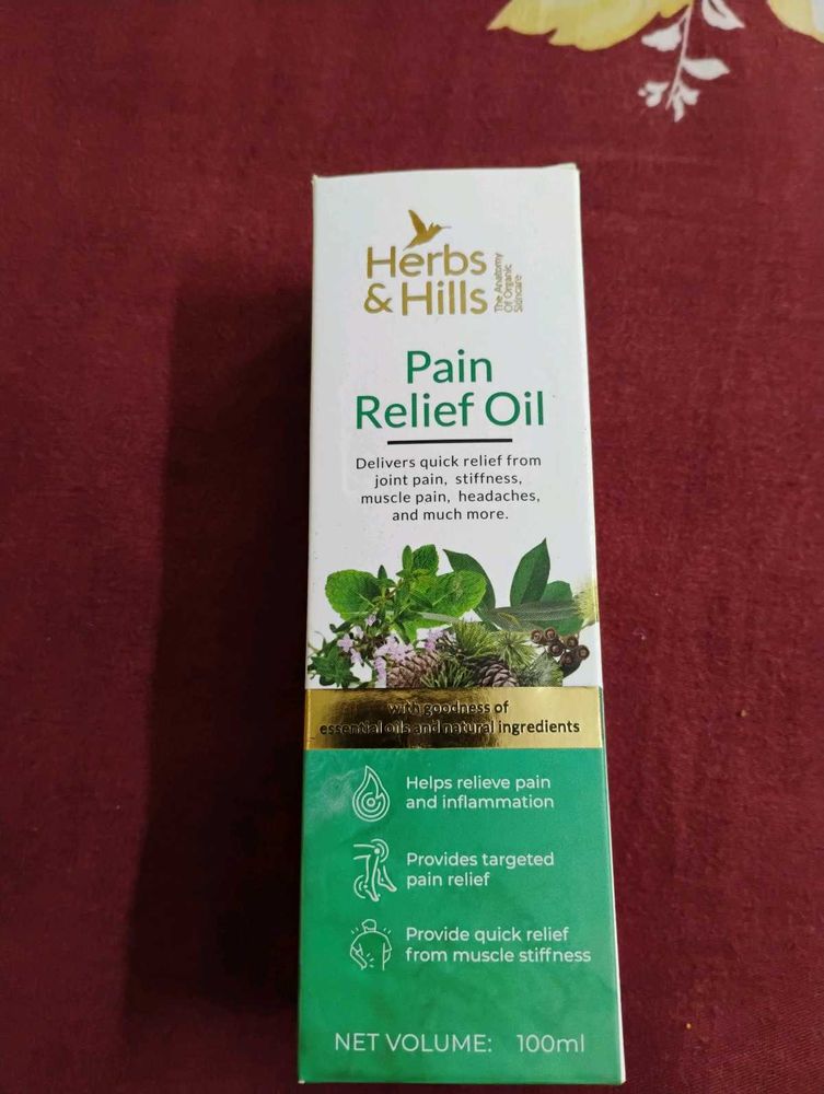 Herbs &amp; Hills Pain Relief Oil