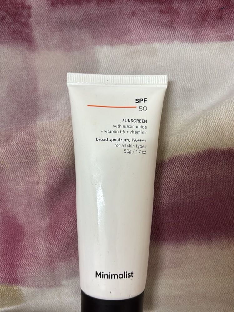 Minimalist SPF 50 Sunscreen