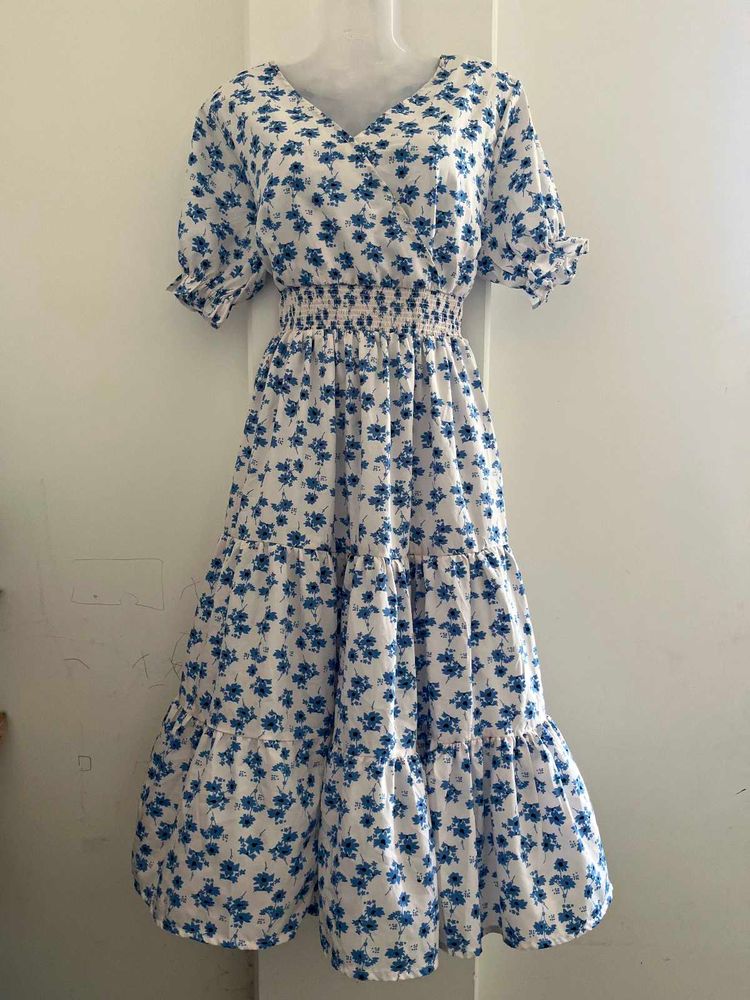 Floral Tiered Midi Dress