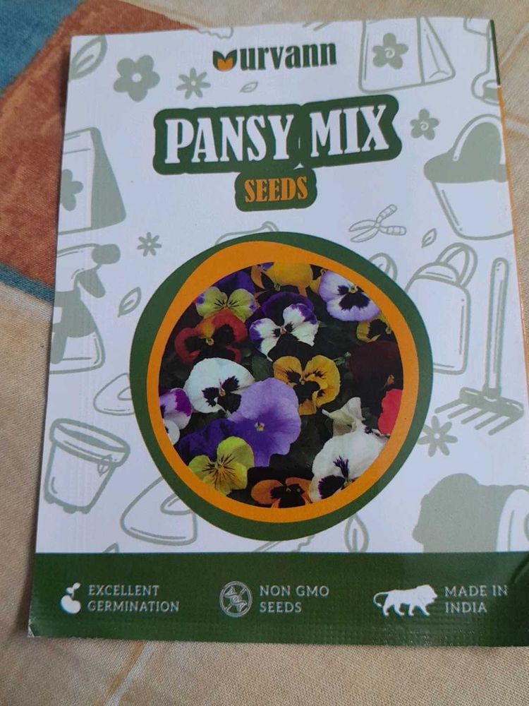 WINTER FLOWERING PLANTS-PANSY MIX SEEDS