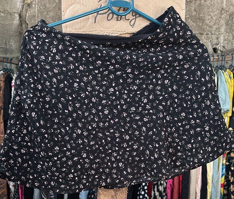 Floral Mini Skirt