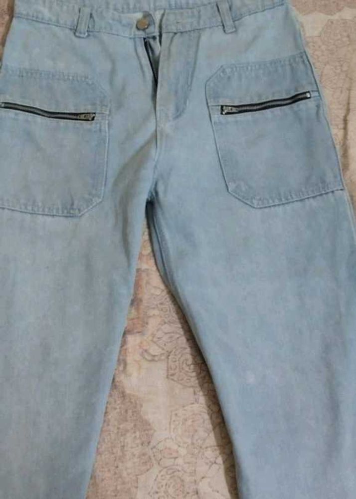 Light Wash Denim Pants