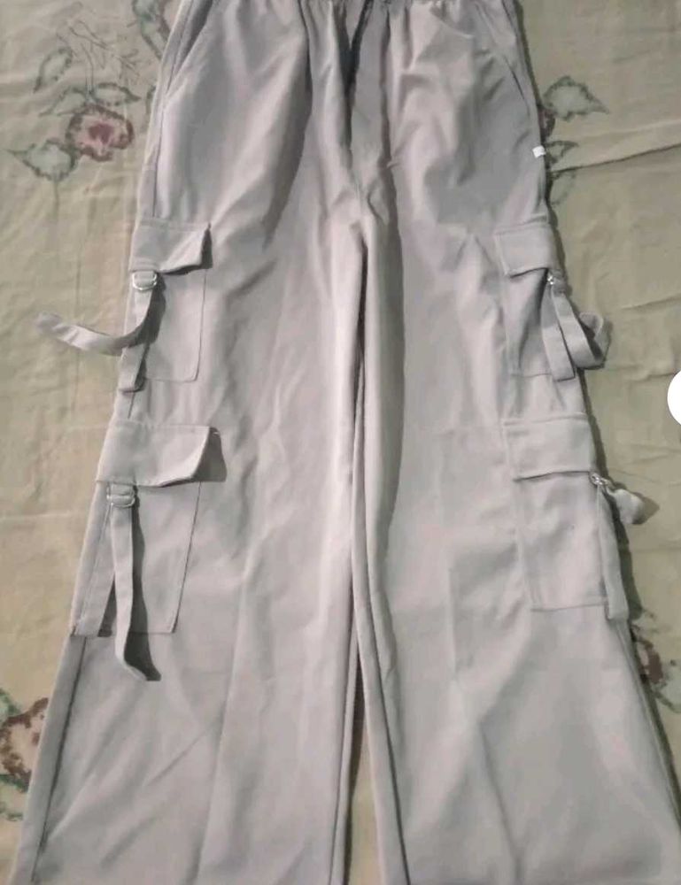 Beige Cargo Pants