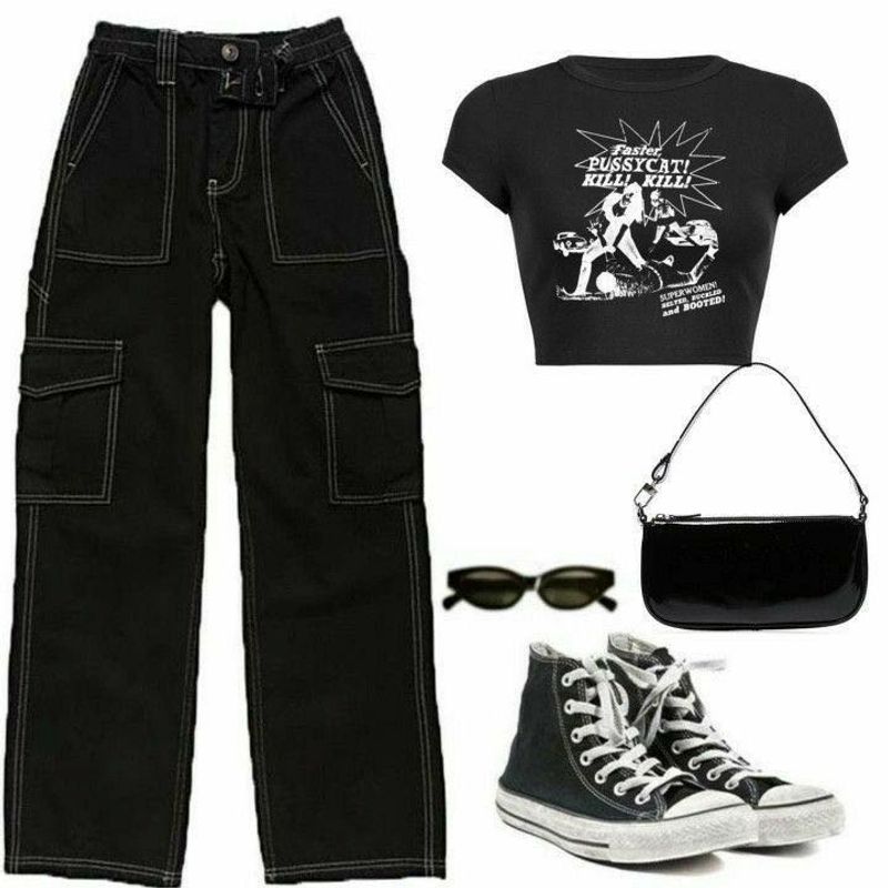 PRICE DROP! Black Cargo Pants