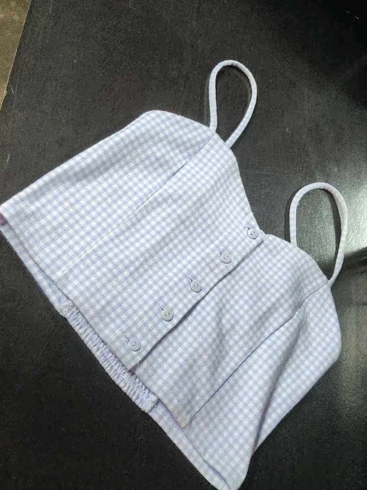 Cute Gingham Crop Top