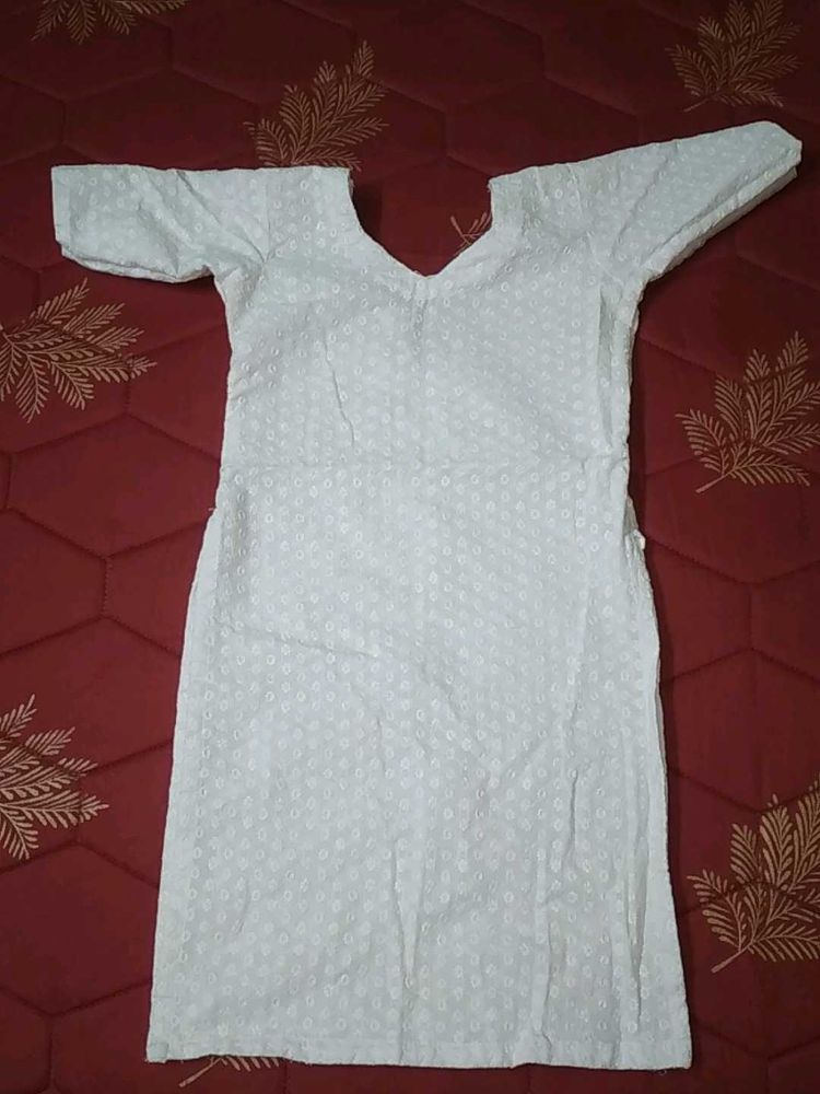 Chikankari Kurti For Kids
