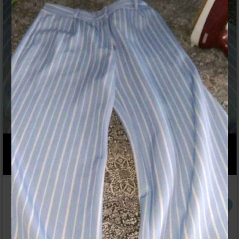 Striped Wide-Leg Pants