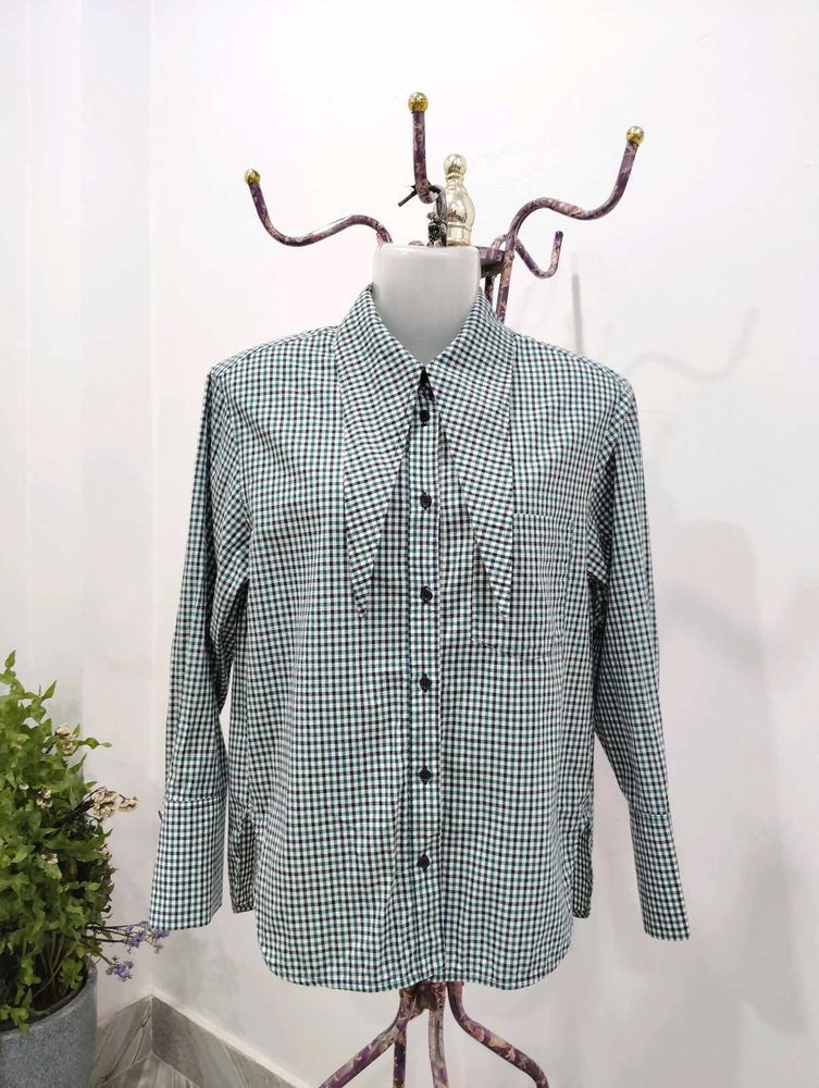 Gingham Button-Down Shirt