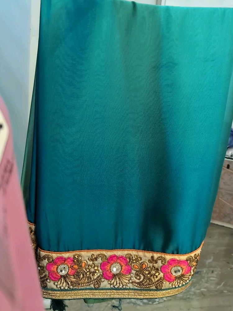 Border Silk Dual Tone Saree