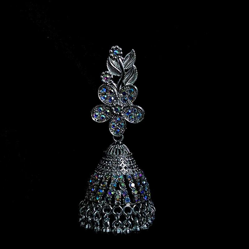 Floral Jhumka Earrings