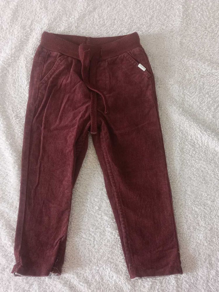 Burgundy Corduroy Pants