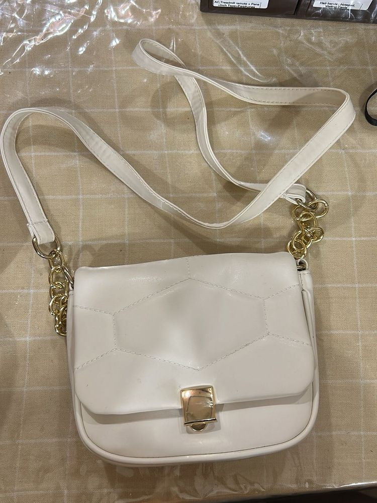 Chic White Crossbody Bag