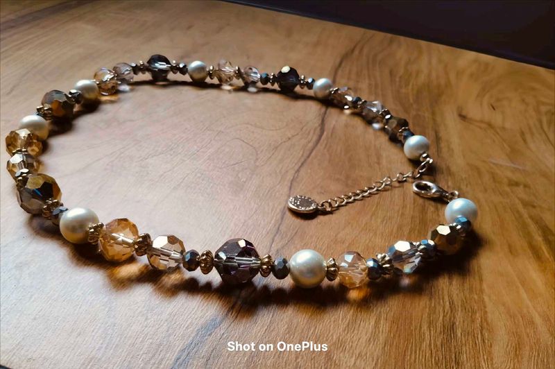 Elegant Beaded Pearl Necklace