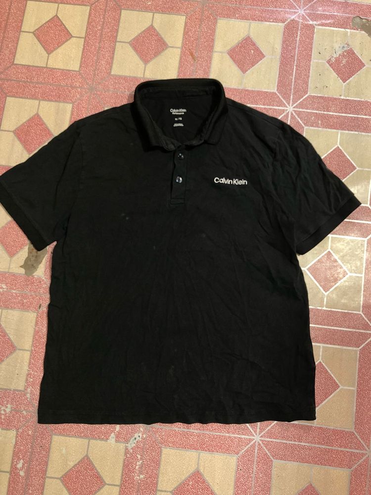 Calvin Klein Black Polo T-Shirt