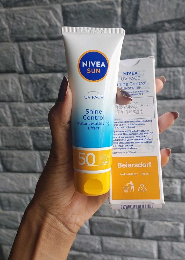 Nivea Shine Control Sunscreen Spf 50