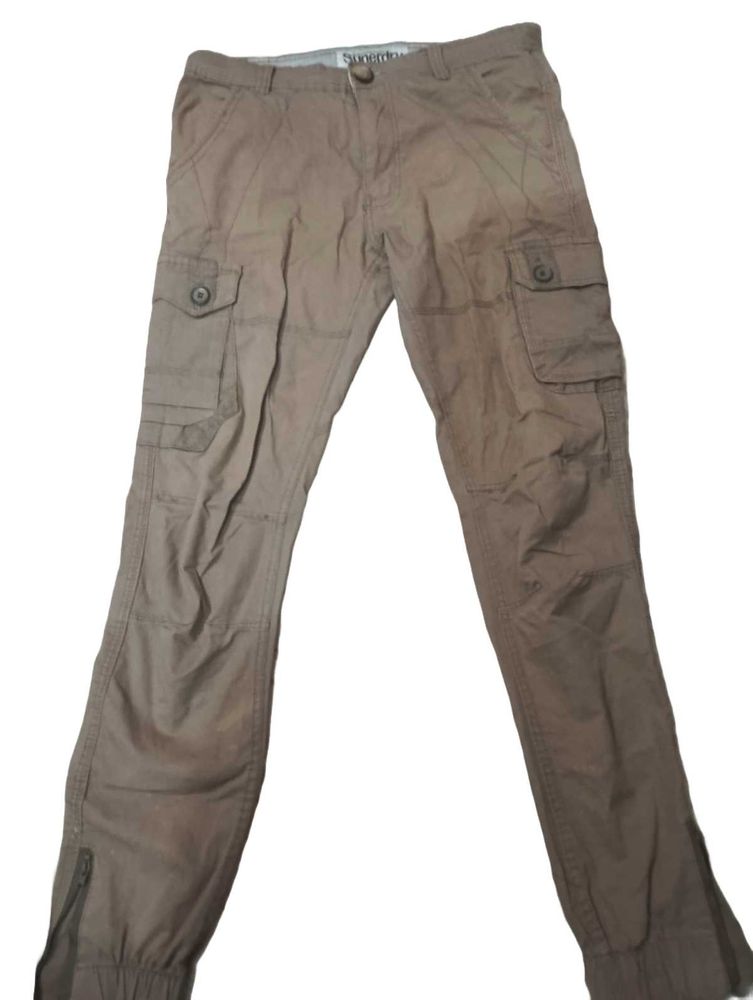 Combo Superdry Cargo Tan Jeans, H&amp;M Jeans