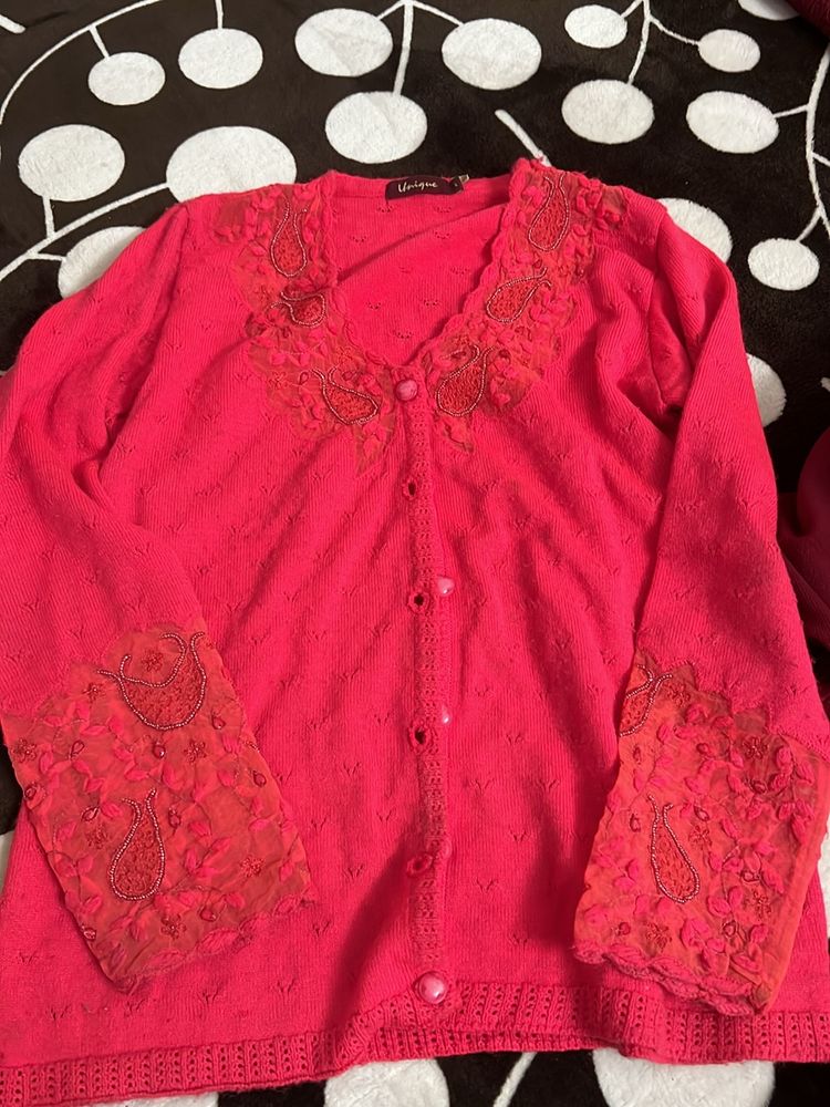 Ladies Cardigan Sweater Like New