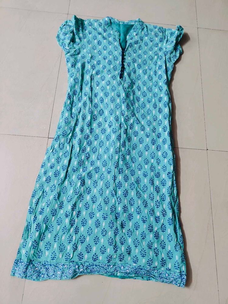Beautiful Thick Cotton Printed Kurti For Women