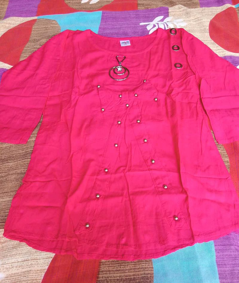 Pink Embellished Top