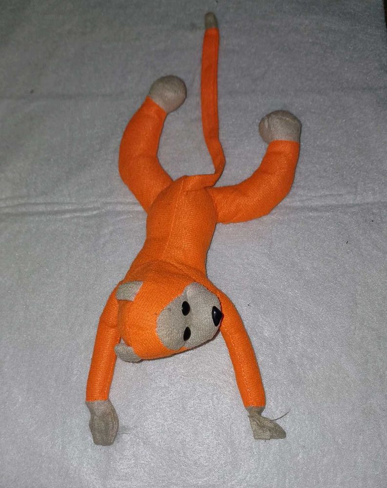 Orange Plush Monkey