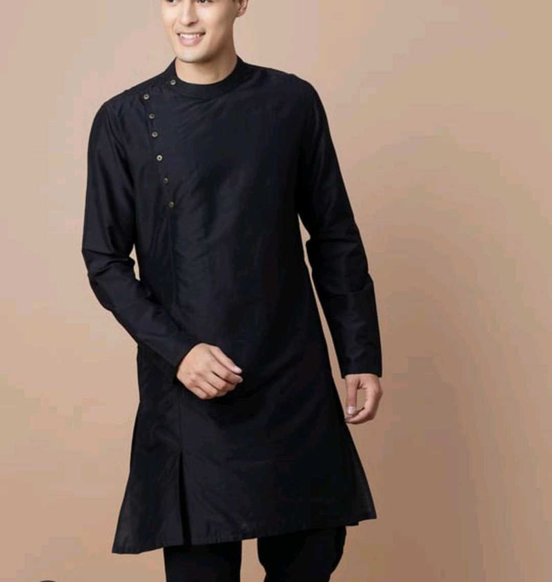 Men&#39;s Black Kurta
