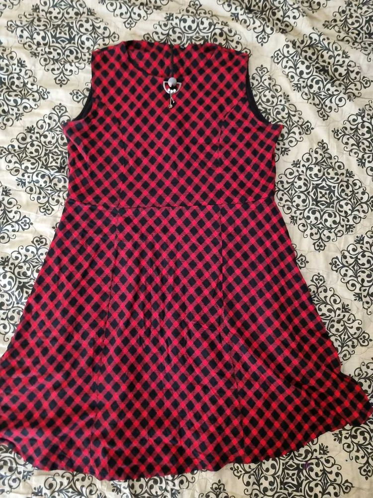 Red Checkered XXL Dress