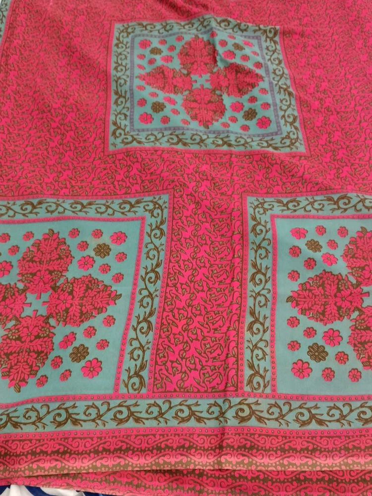 Pink With Grey Combination Sari