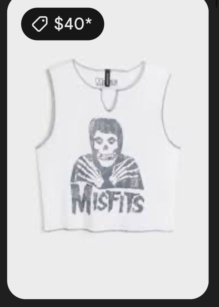 H&amp;M Misfits Graphic Tee size S