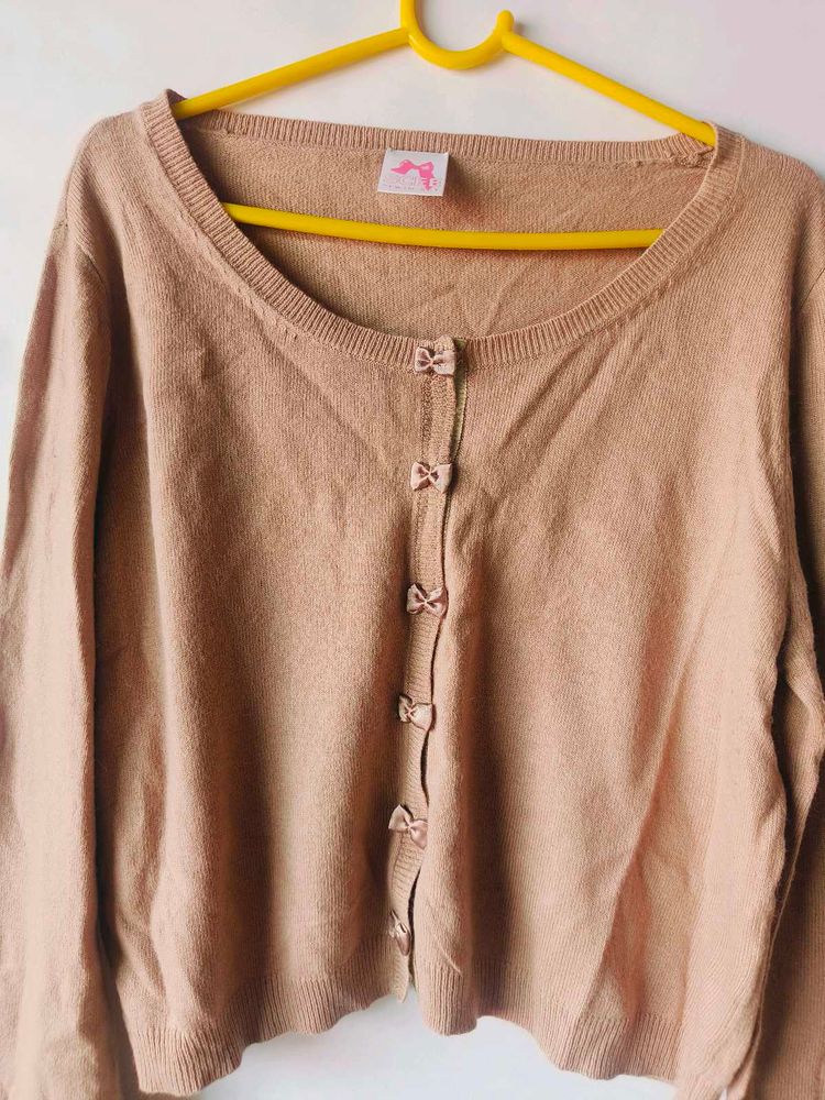 Cutest Coquette pinterest-y bow aesthetic cardigan