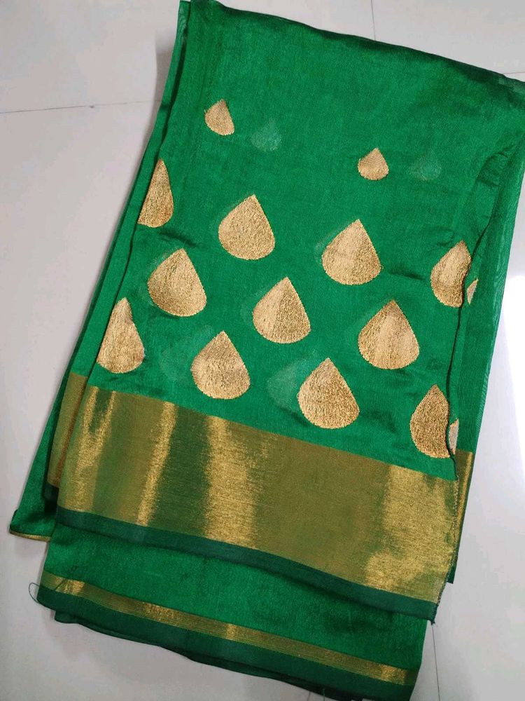 Elegant Green Saree