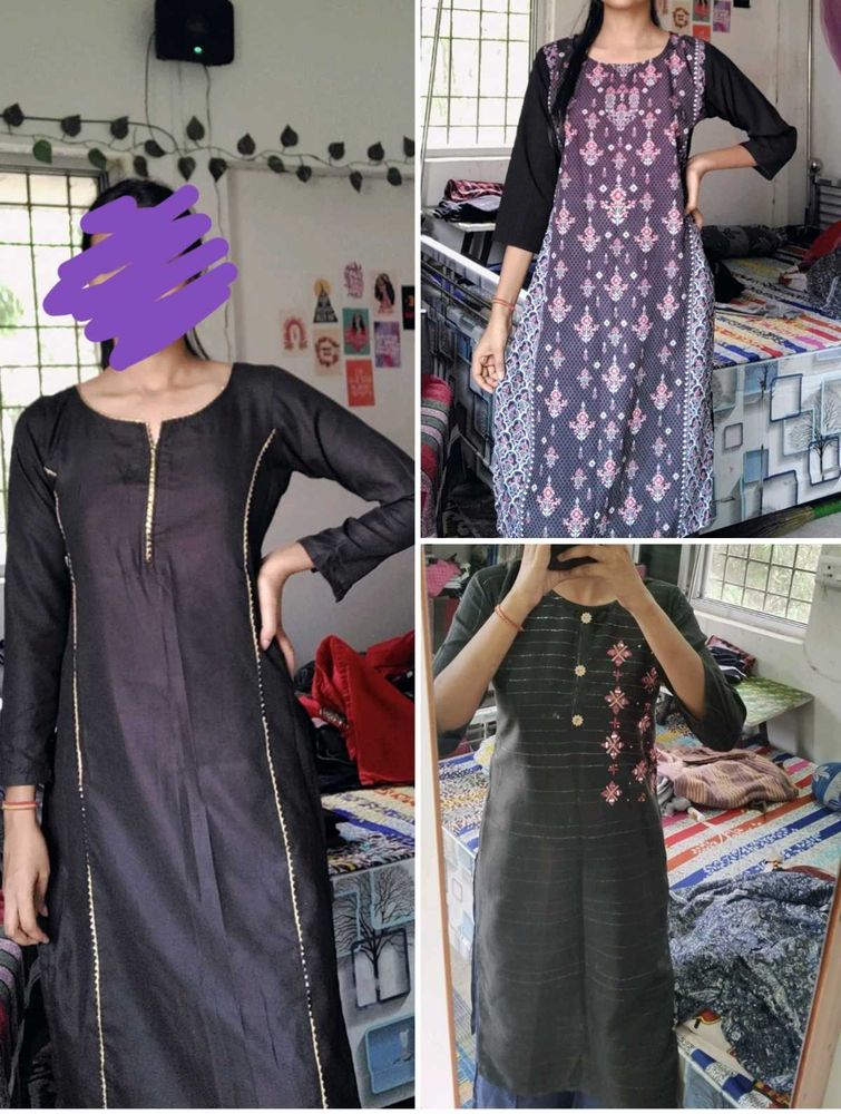 3 Black Kurti..