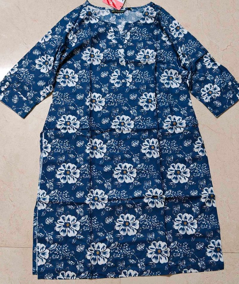 blue kurti