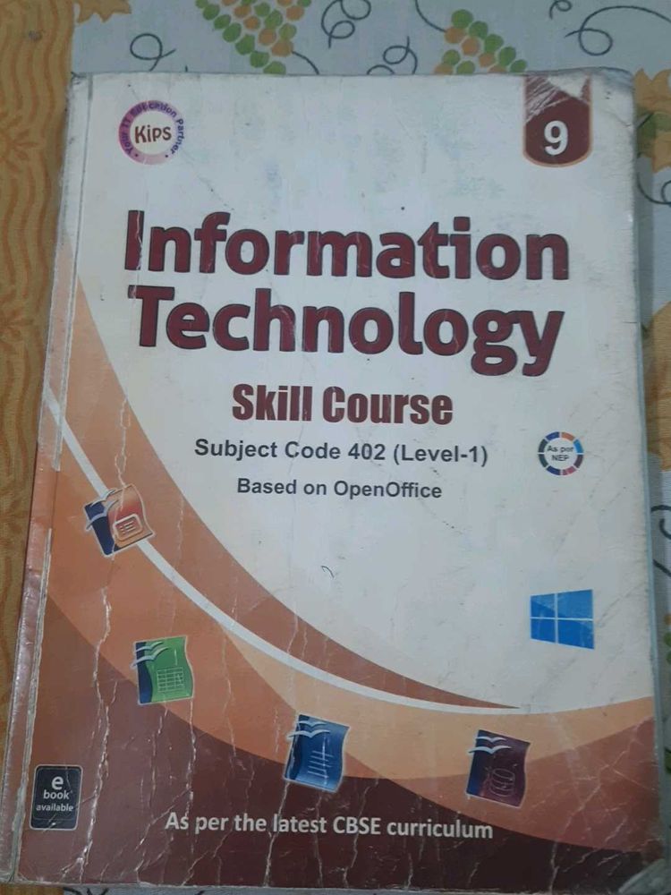 Information Technology IT Book For Class 9