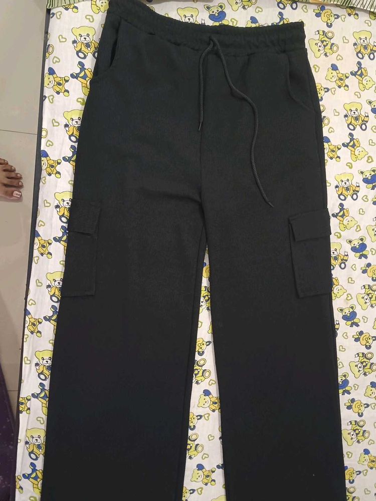 Black Cargo Sweatpants