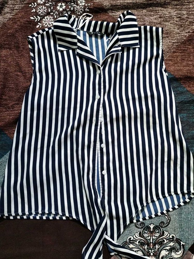 Striped Sleeveless Top