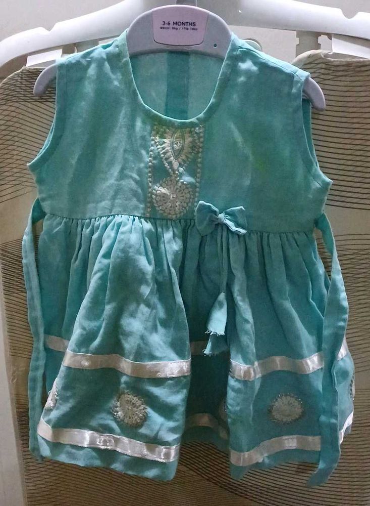 Baby Girl Sky Blue Frock